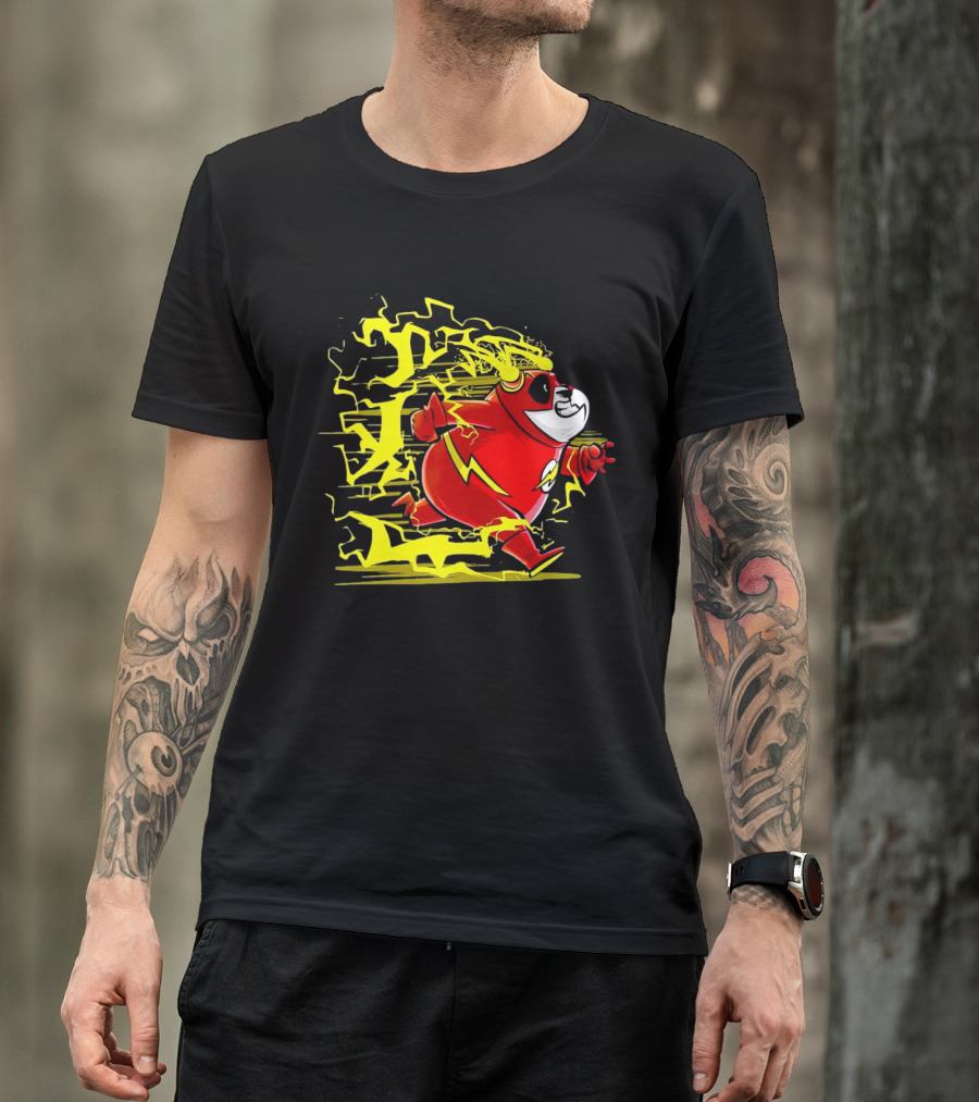 Flash Panda Velocipanda Lightning Hero Charge T-Shirt