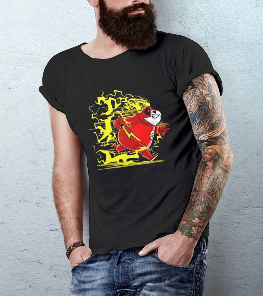Flash Panda Velocipanda Lightning Hero Charge T-Shirt