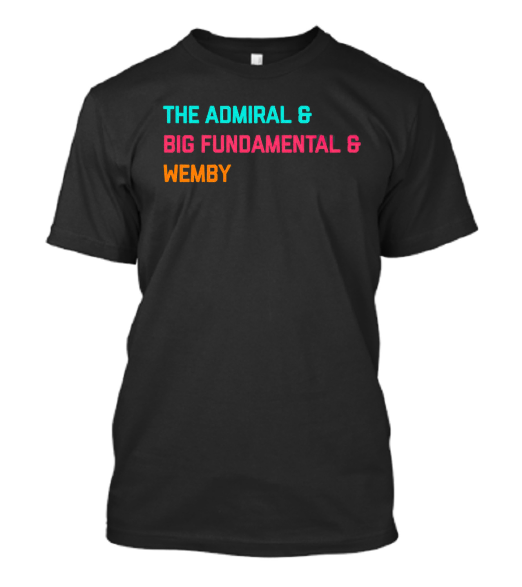San Antonio The Admiral Big Fundamental Wemby T-Shirt