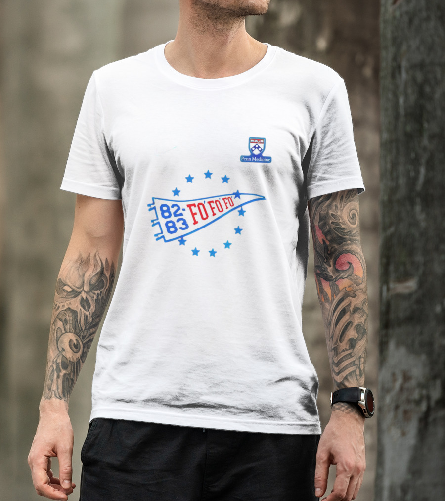 James Harden Philadelphia 76ers 82 83 Fo Fo Fo Penn Medicine T-Shirt