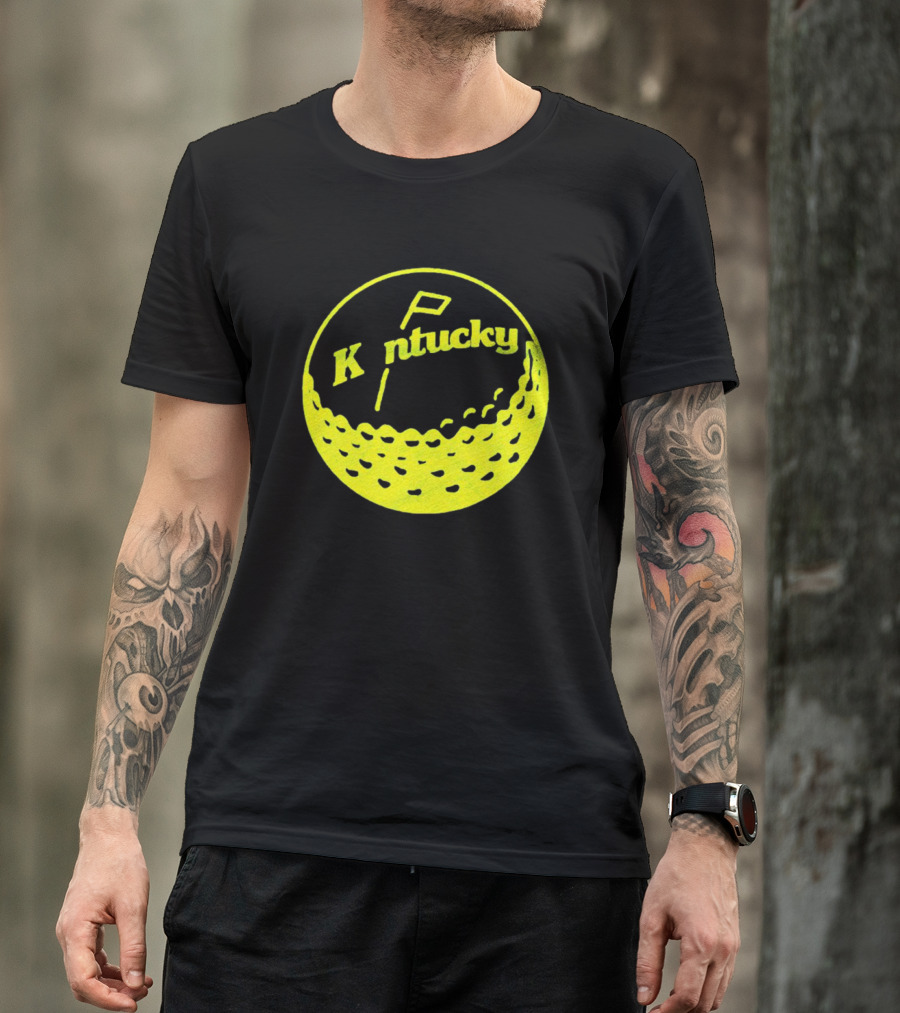 Kentucky Golf Ball Logo With Retro T-Shirt