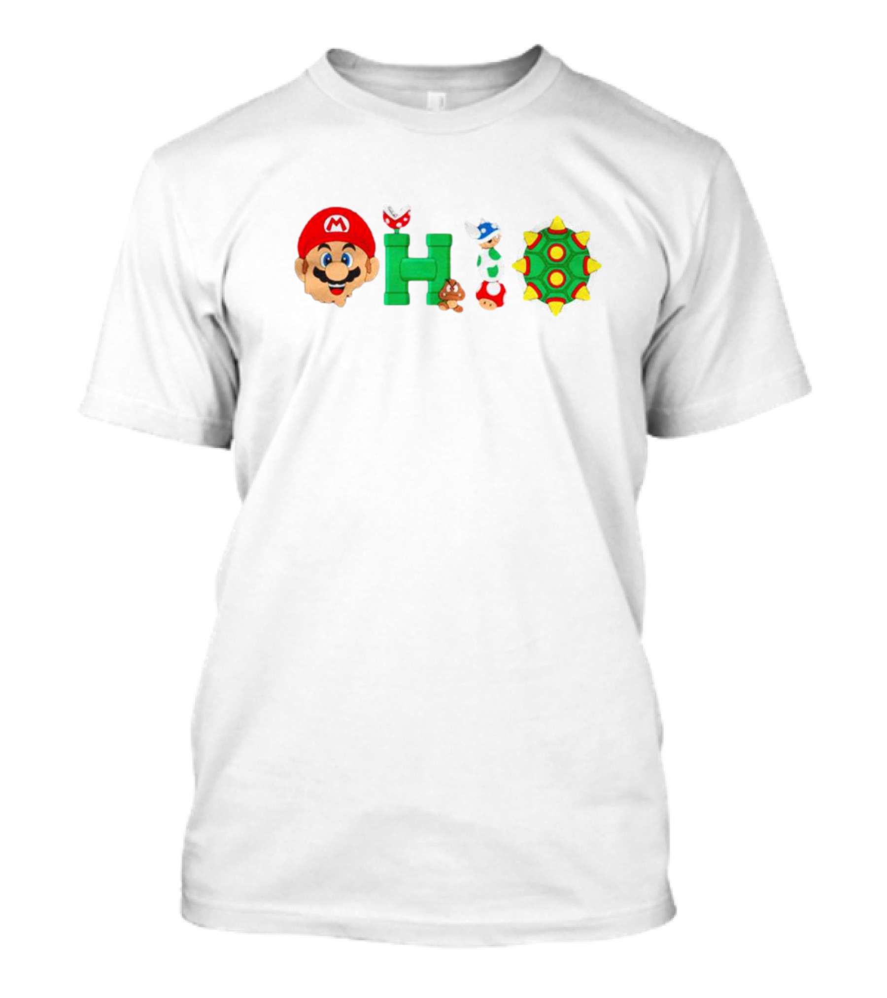 Super Mario Ohio Pipe Goomba Koopa Paratroopa Piranha Plant Shell T-Shirt