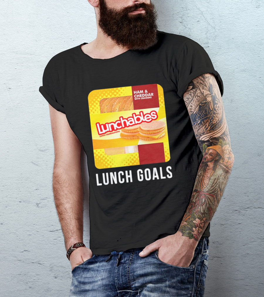 Ham And Cheddar With Crackers Lunchables Lunch Combinations Lunch Goals T-Shirt