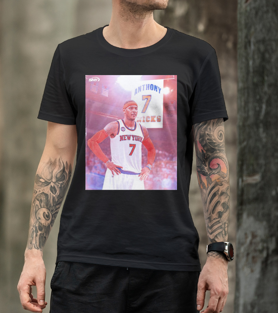 Anthony 7 New York Knicks Basketball Jersey T-Shirt