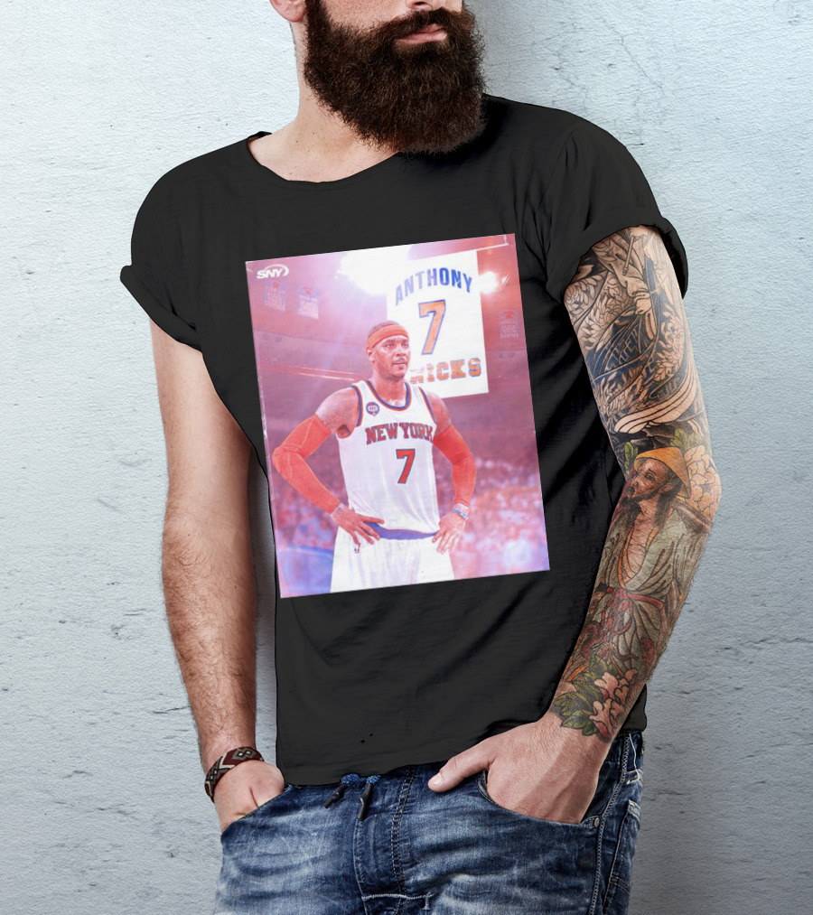 Anthony 7 New York Knicks Basketball Jersey T-Shirt