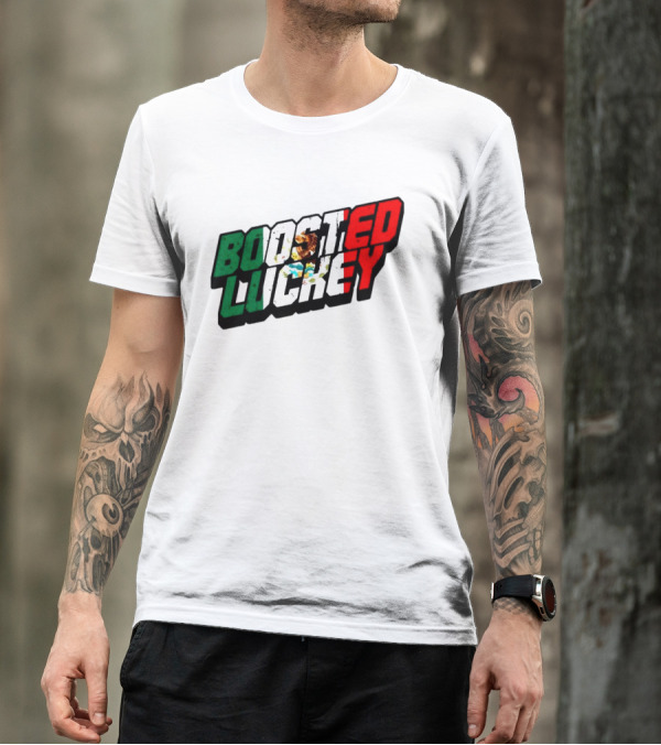 Boosted Luckey Mexico Mexican Flag Colors Eagle Emblem T-Shirt