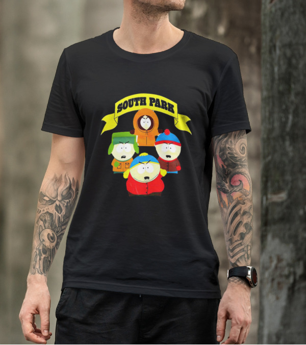 South Park Characters Iconic Group Kenny Kyle Stan Cartman T-Shirt