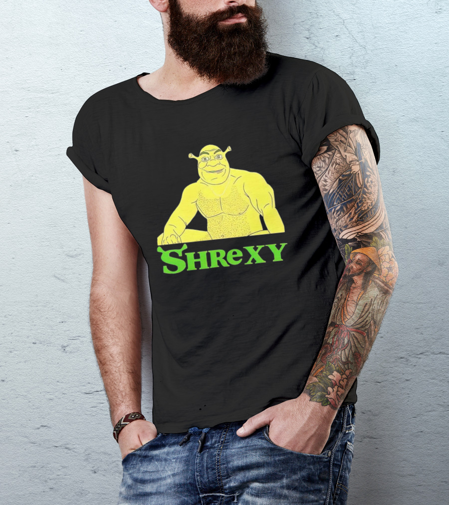 Shrek Shrexy Funny Ogre Meme T-Shirt
