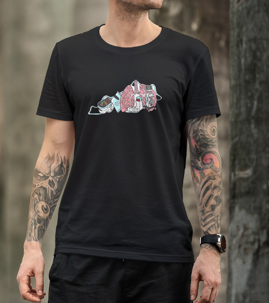 The Kentucky Respiratory Anatomy Machine Elements T-Shirt