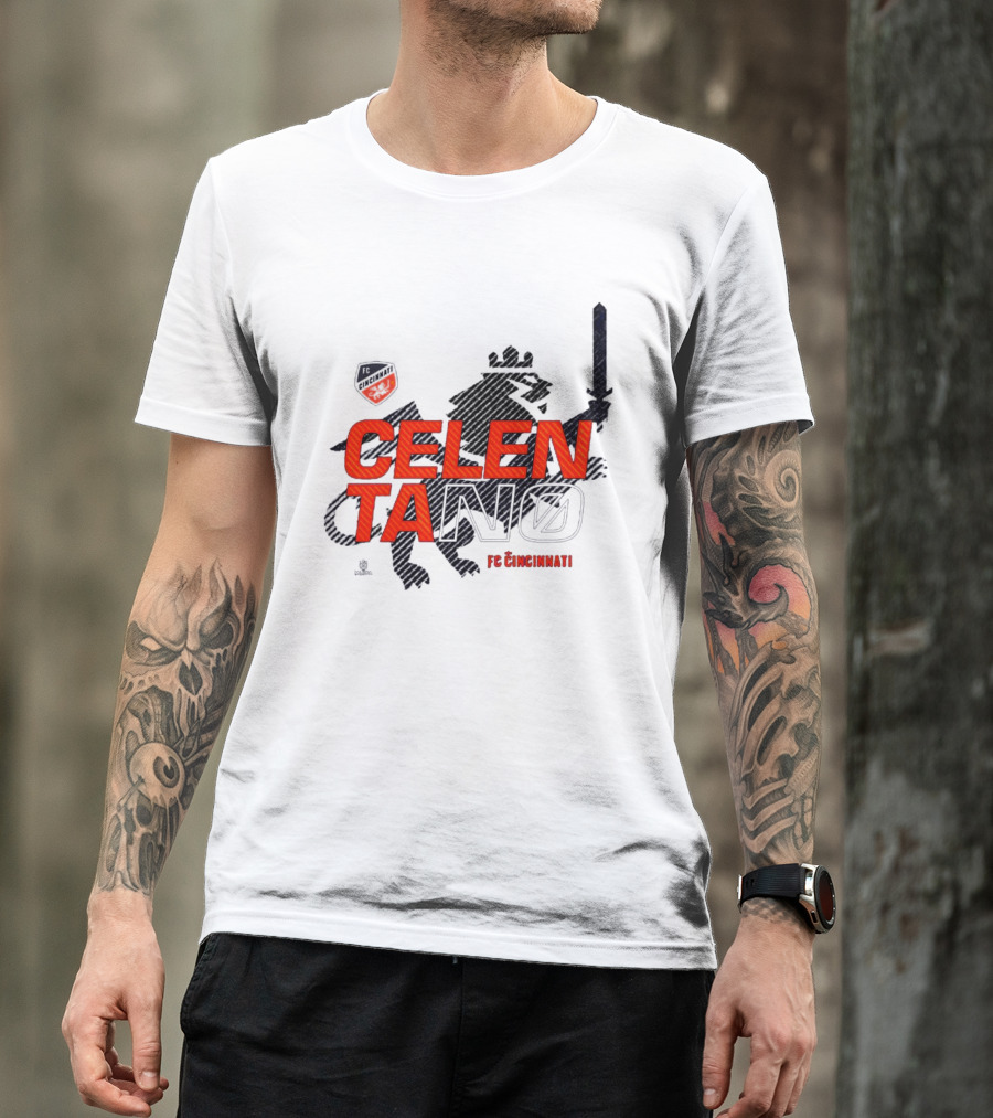 Celentano FC Cincinnati Lion Shield T-Shirt