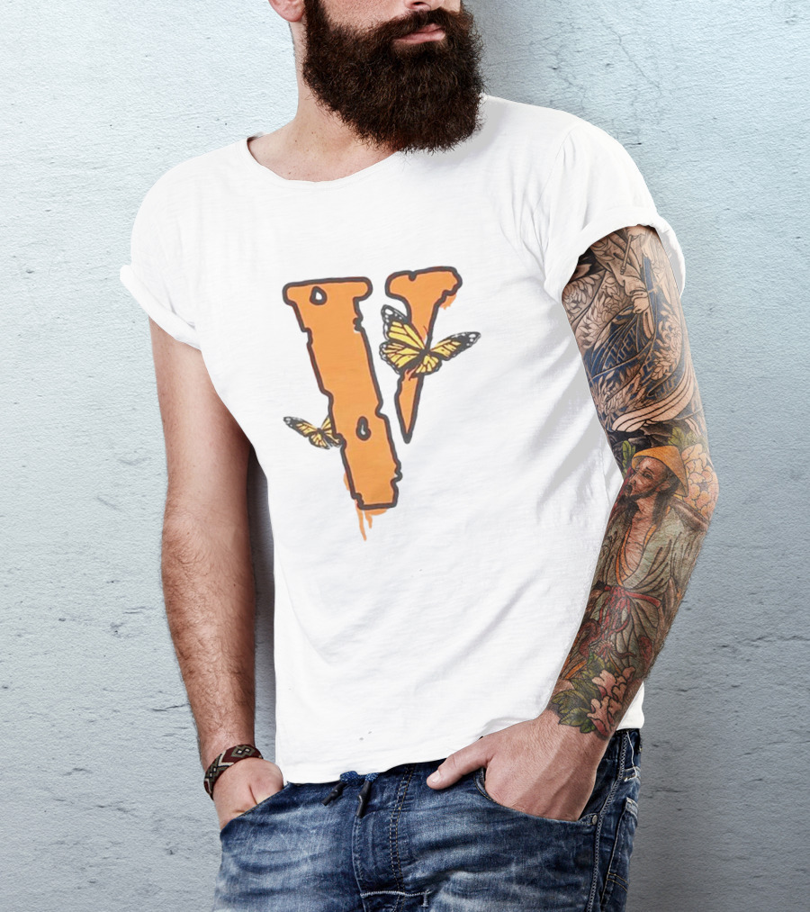 Legends Never Die Vlone Butterfly Logo V T-Shirt