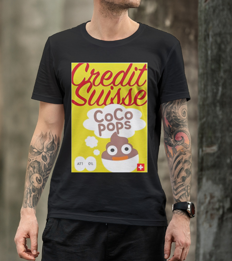 Credit Suisse CoCo Pops Parody Box AT1 0% T-Shirt