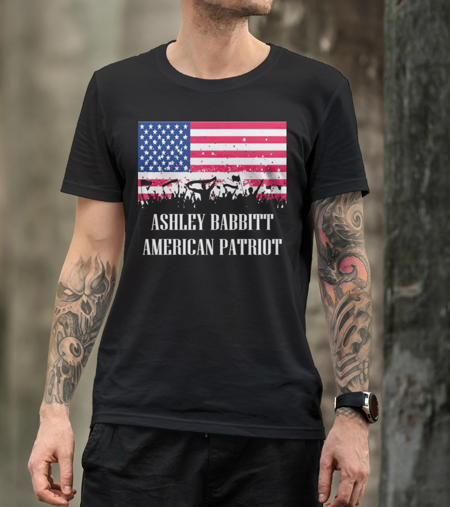 Ashley Babbitt American Patriot USA Flag Protesters T-Shirt