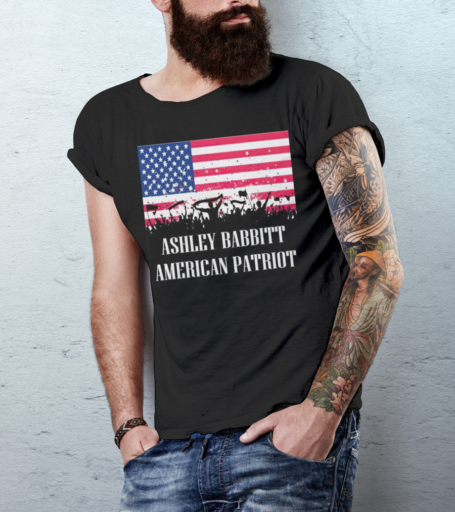 Ashley Babbitt American Patriot USA Flag Protesters T-Shirt