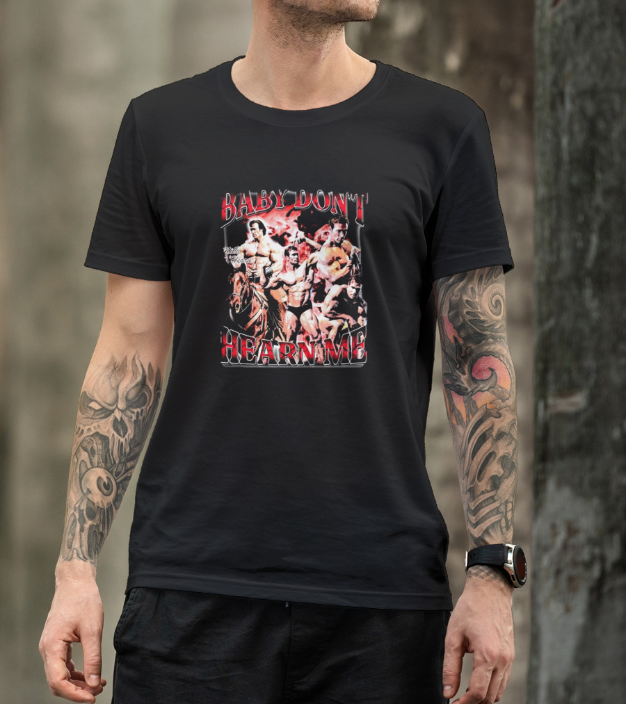 Mike O'Hearn Baby Don't Hearn Me Bodybuilding Legend Collage T-Shirt