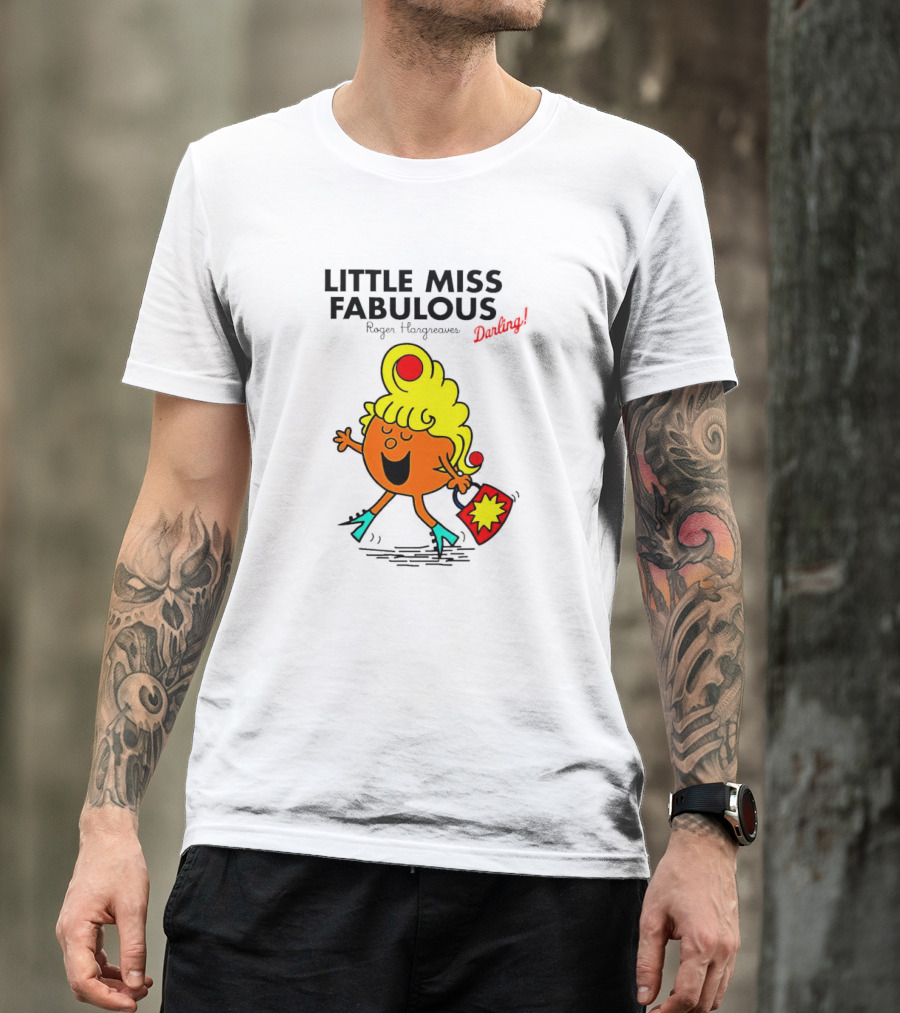 Little Miss Fabulous Roger Hargreaves Darling Vibrant Character Pose T-Shirt