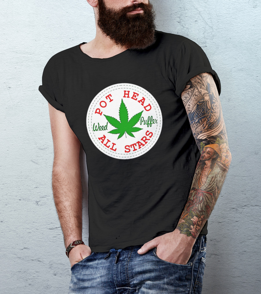 Pot Head Weed Puffer All Stars T-Shirt