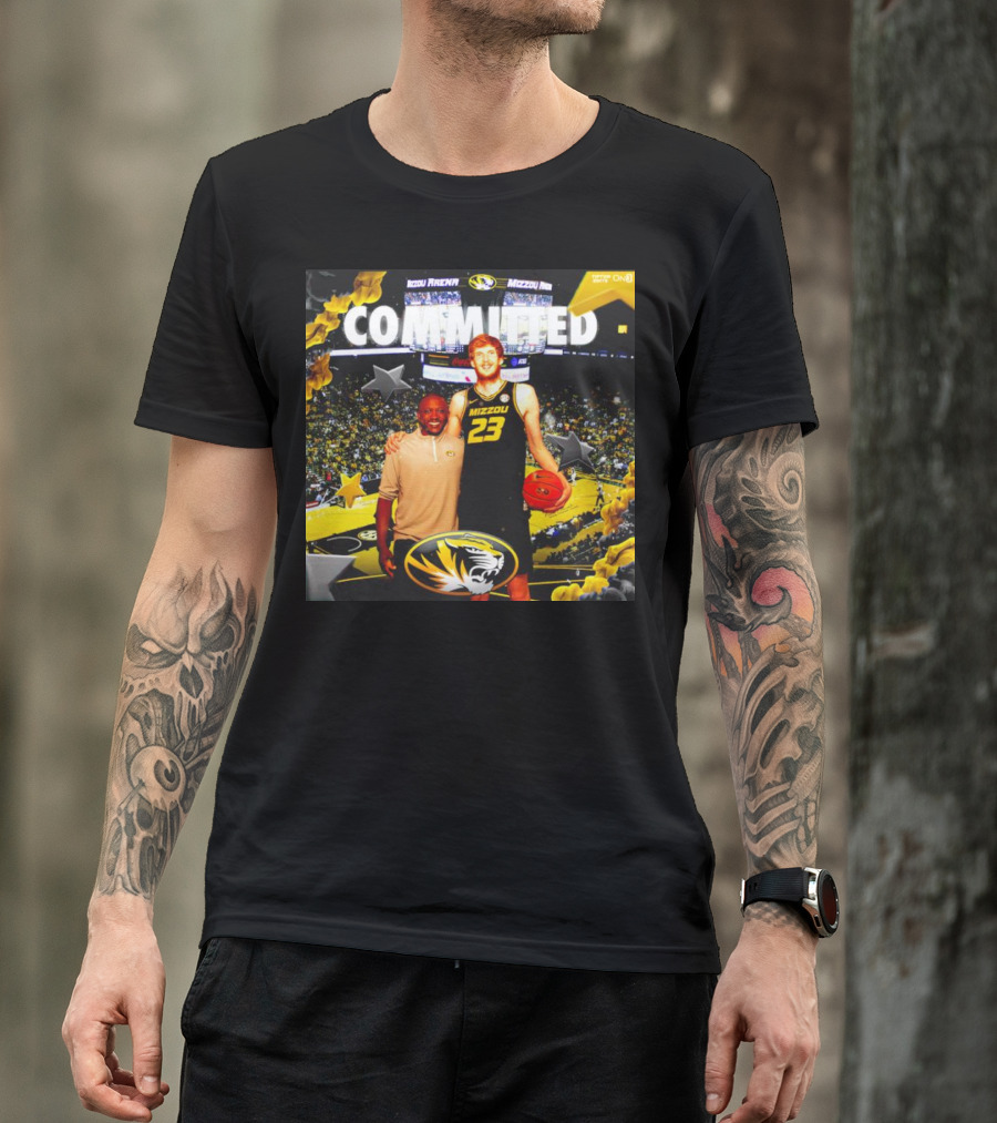 Connor Vanover Mizzou Arena Basketball Commitment With Tigers T-Shirt