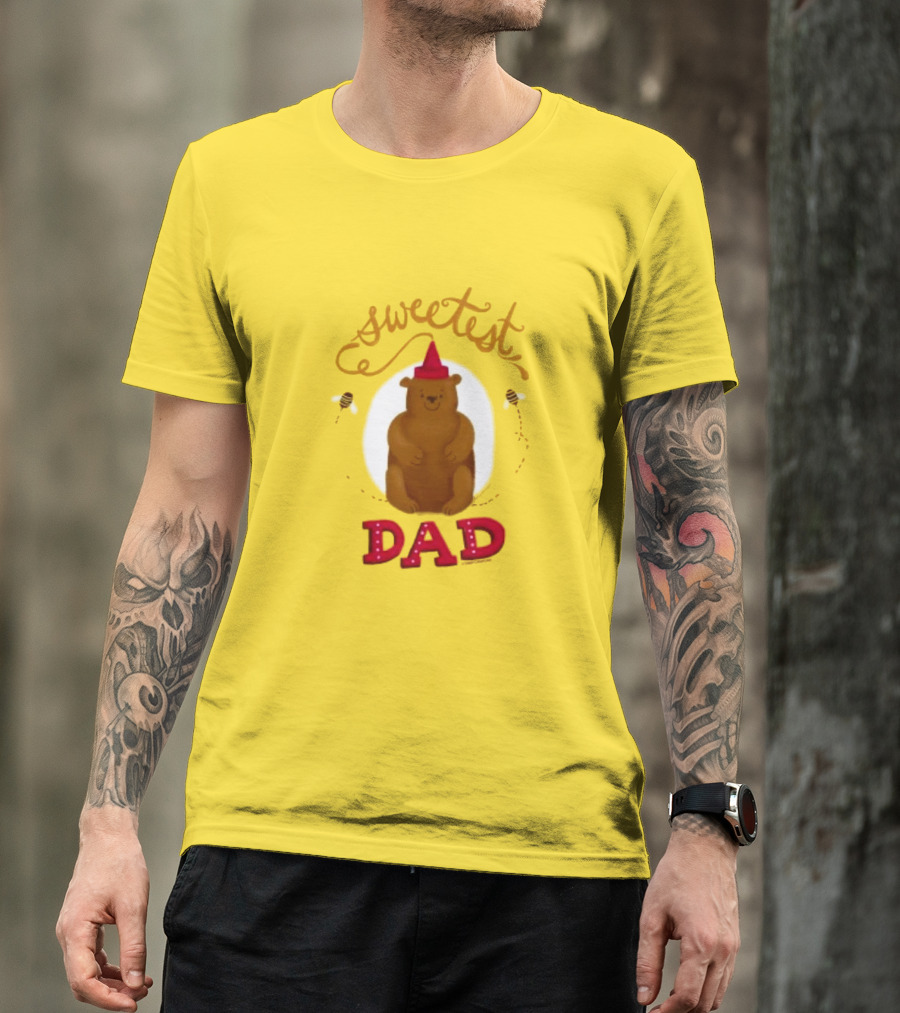 Sweetest Dad Bear Fathers Day T-Shirt