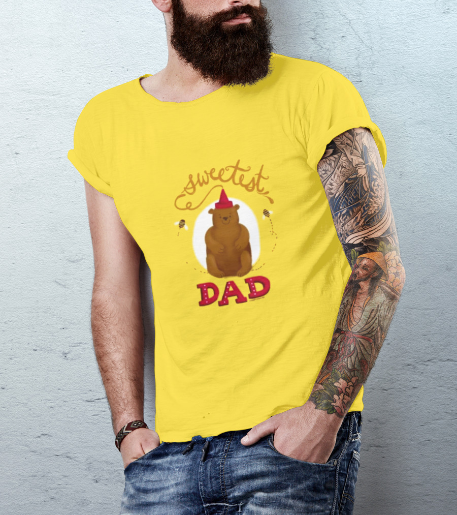 Sweetest Dad Bear Fathers Day T-Shirt