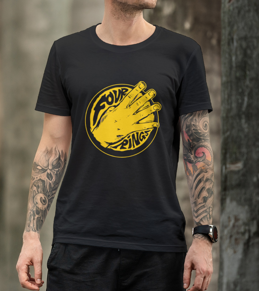 Four Rings Basketball Hand Bay Area Victory Celebrations T-Shirt