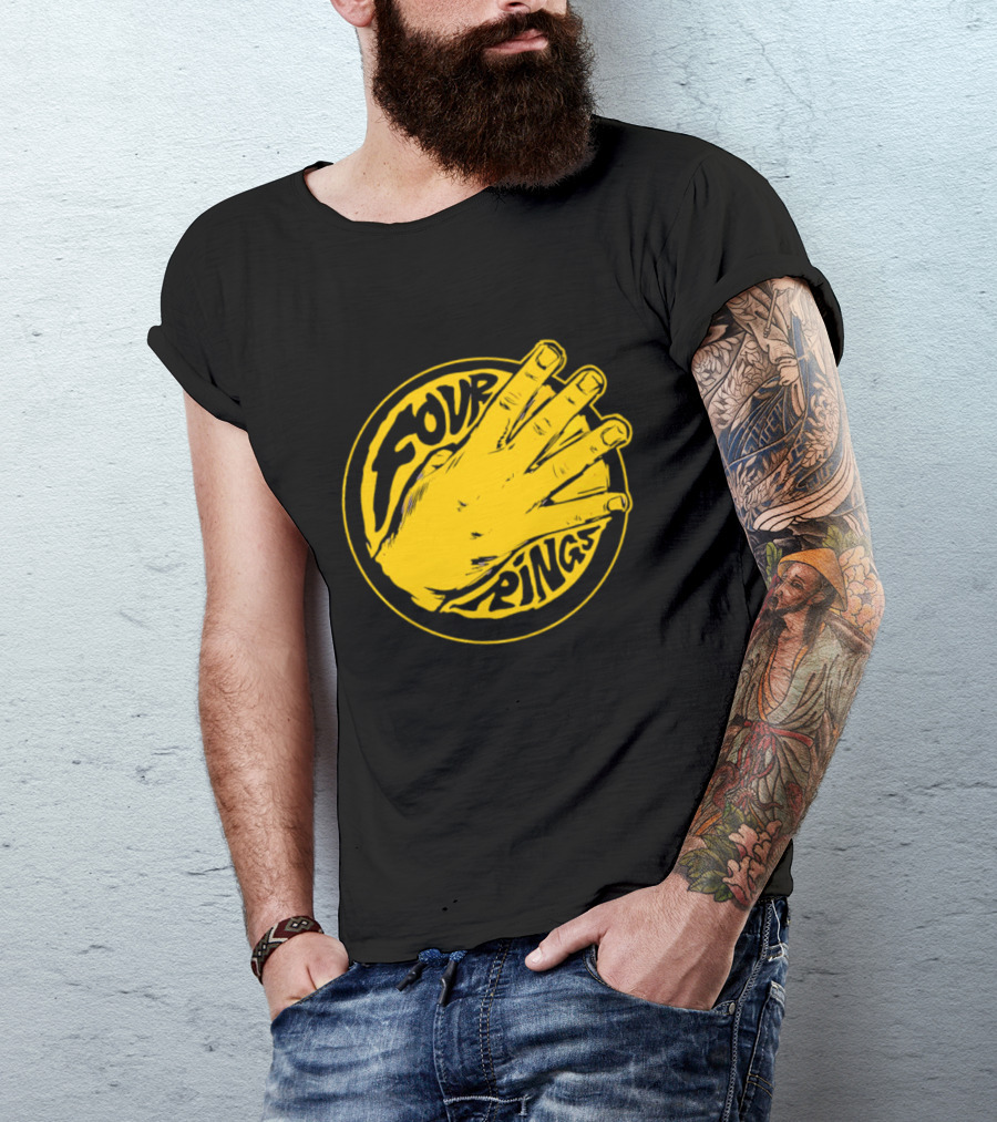 Four Rings Basketball Hand Bay Area Victory Celebrations T-Shirt