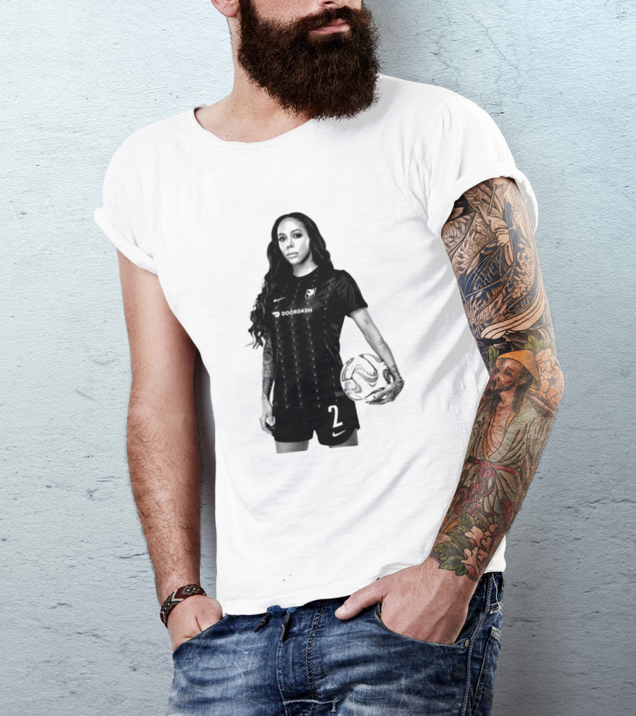 League Sydney Leroux 2 DoorDash Soccer T-Shirt