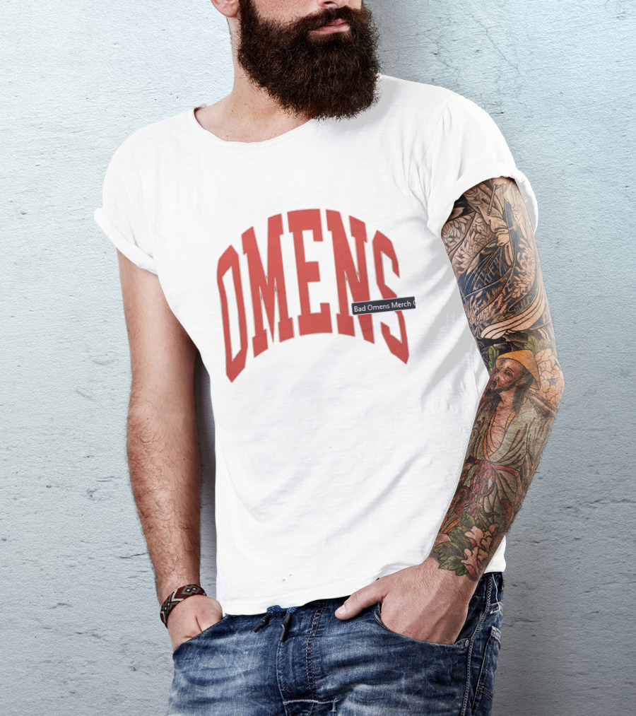 Bad Omens Merch Varsity Omens T-Shirt