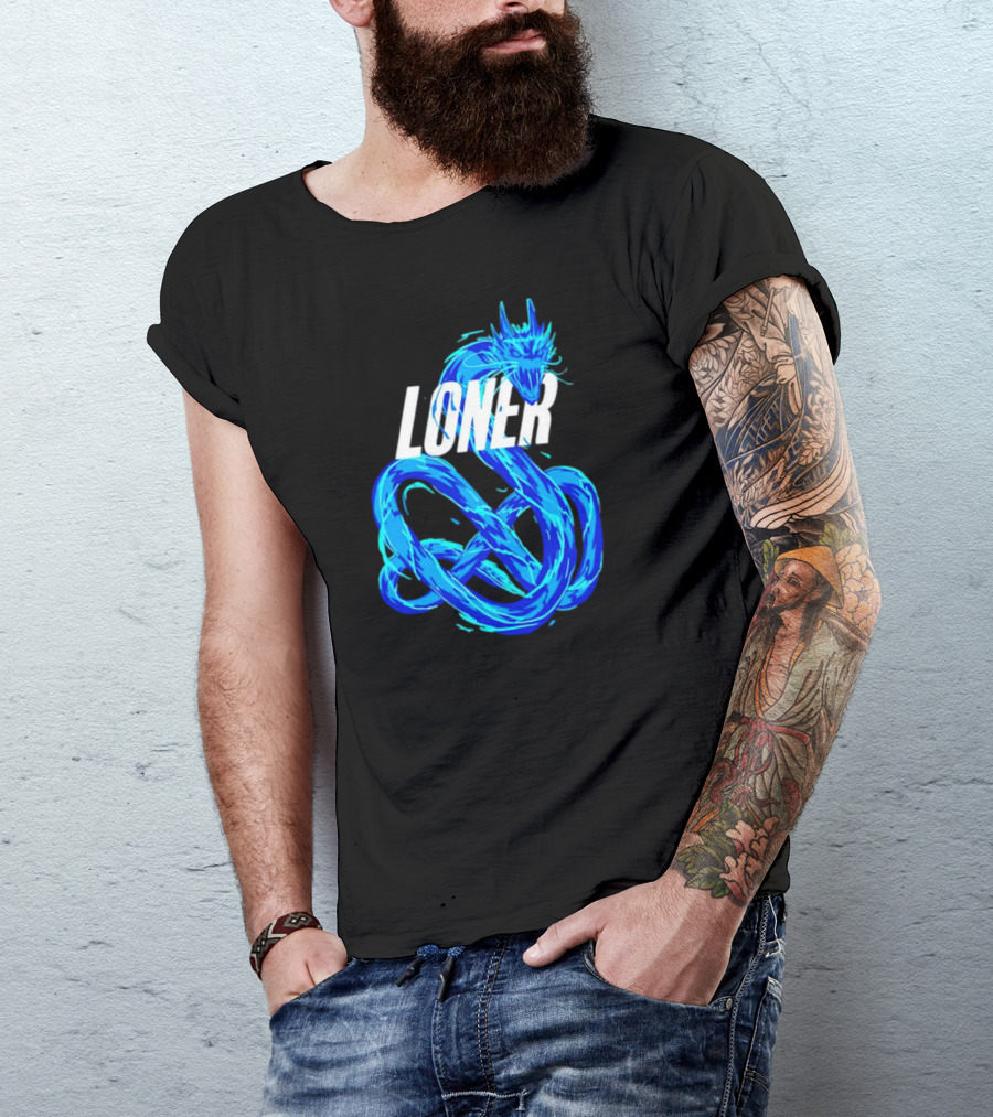 Loner Blue Dragon T-Shirt