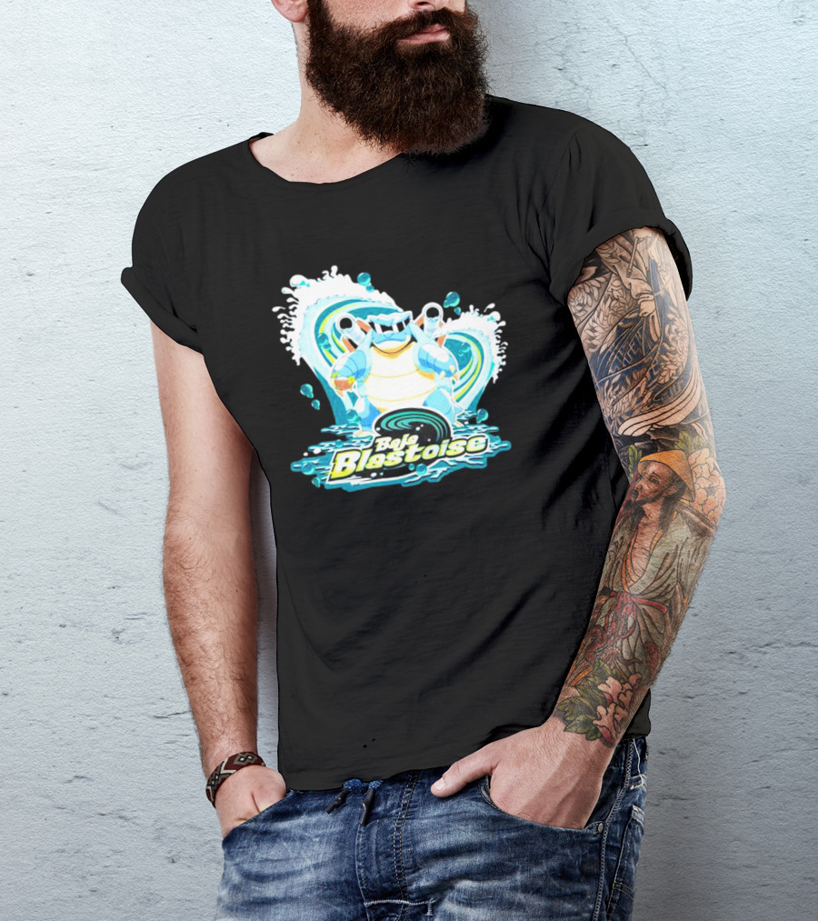 Baja Blastoise Splashing Surf Adventure T-Shirt