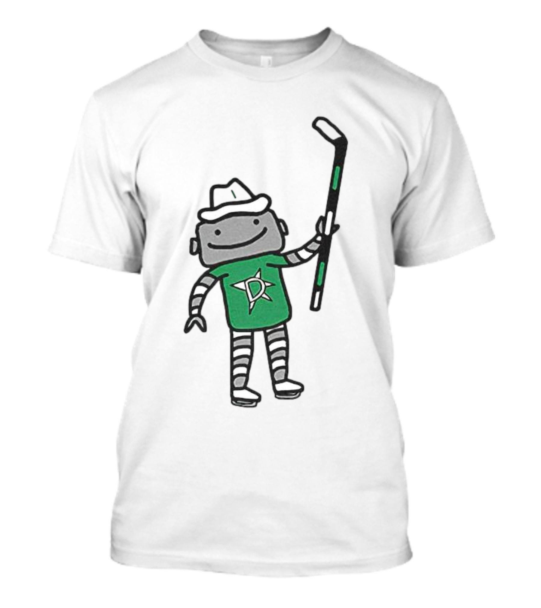 Dallas Stars Jason Robertson Robo Hockey Character T-Shirt