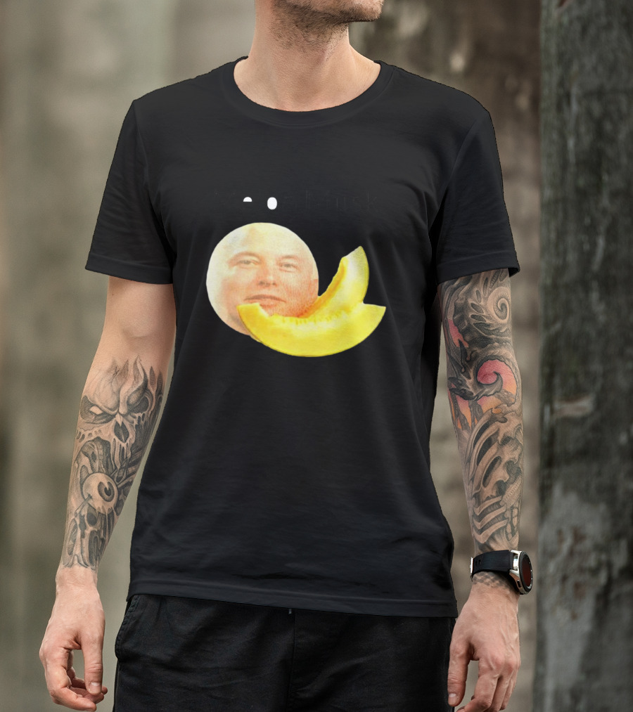 Melon Musk Canary Musk Face With Melon Slice T-Shirt