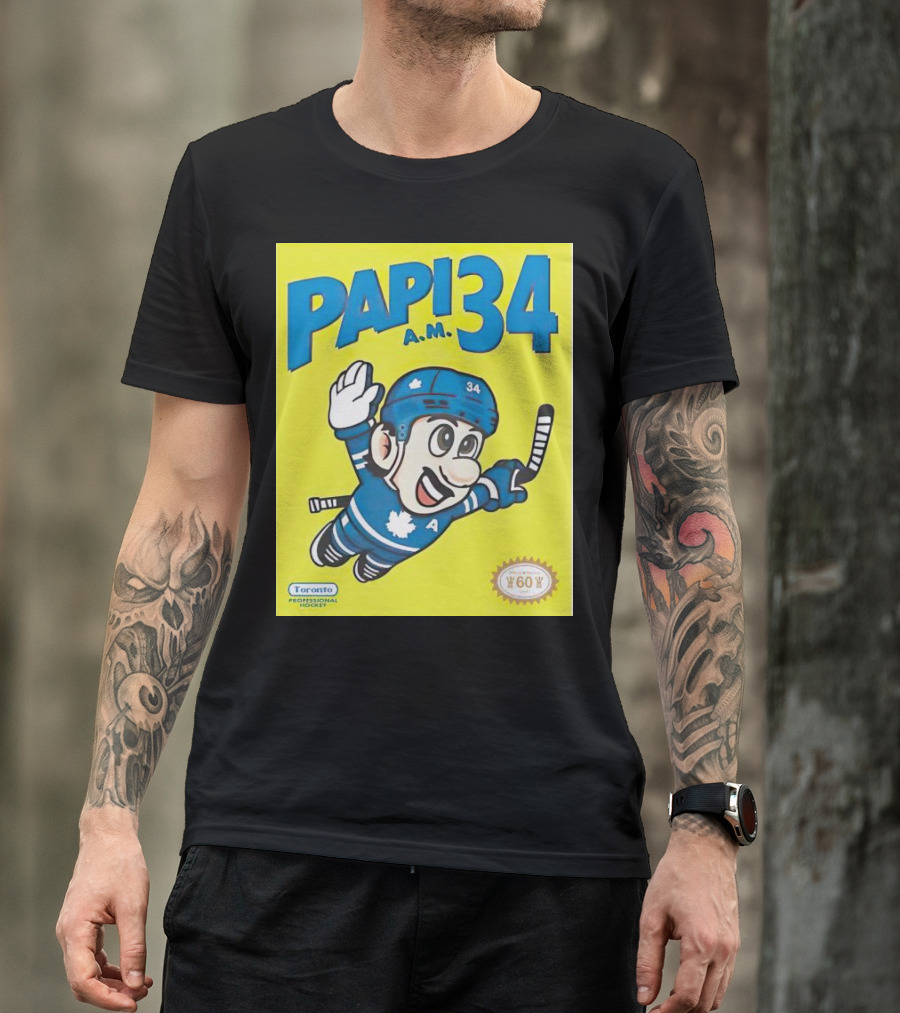 Toronto Maple Leafs Papi 34 A.M. Hockey Toronto Professional Hockey T-Shirt