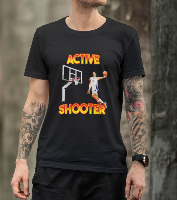 ACTIVE SHOOTER Basketball Dunk Player 51 T-Shirt