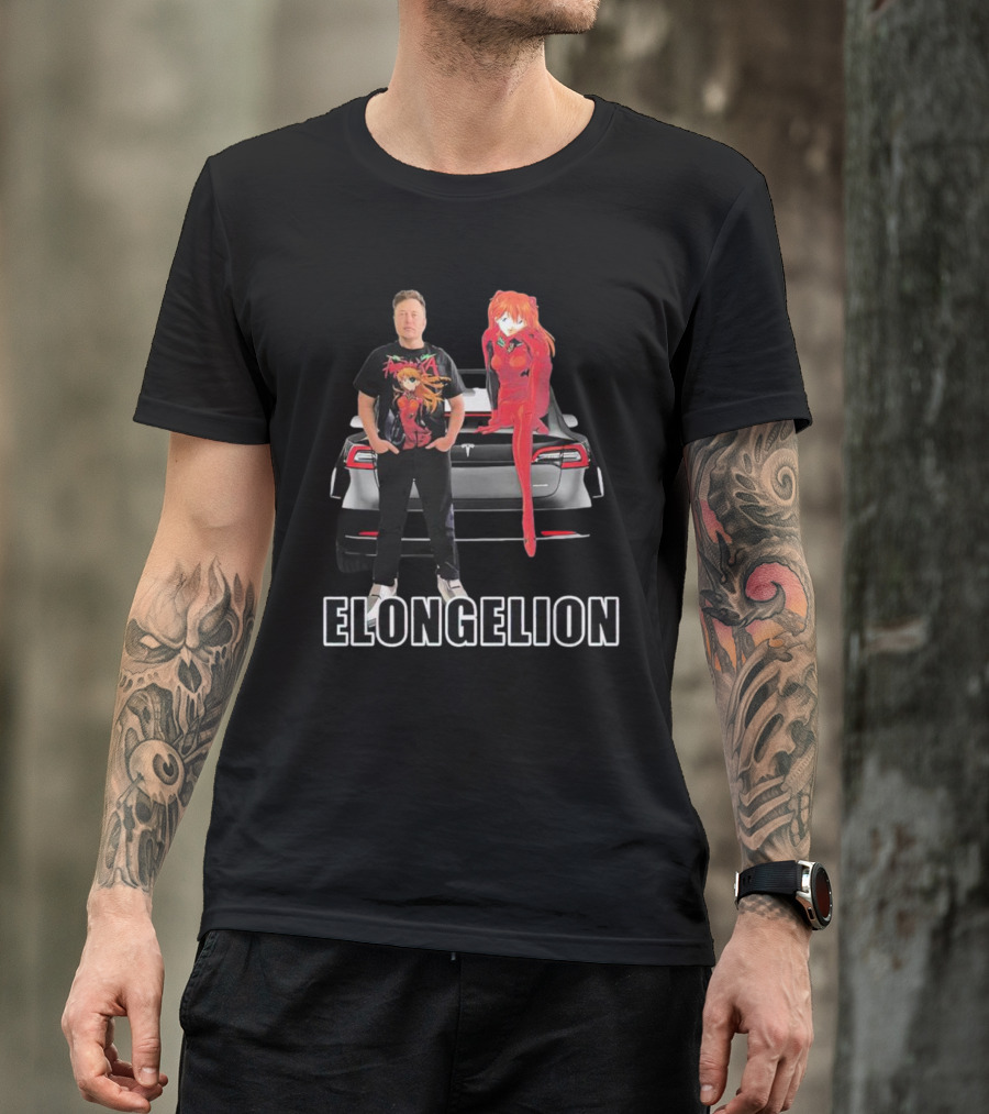 Elongelion Elon Musk Asuka Tesla Crossover T-Shirt