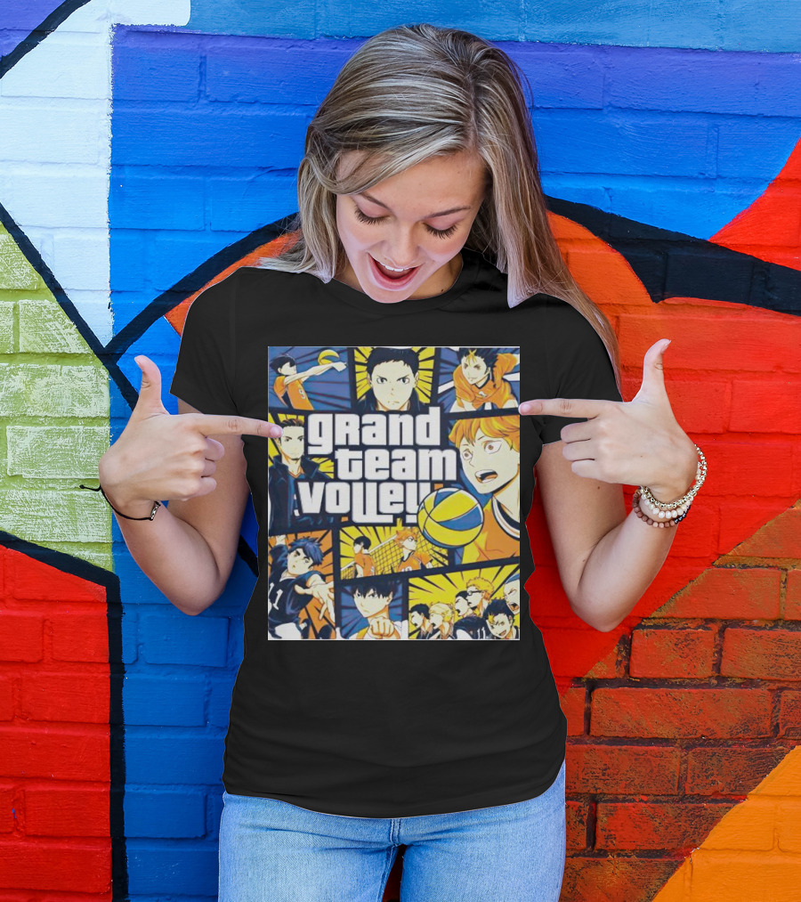 Grand Team Volley Anime Volleyball Characters T-Shirt
