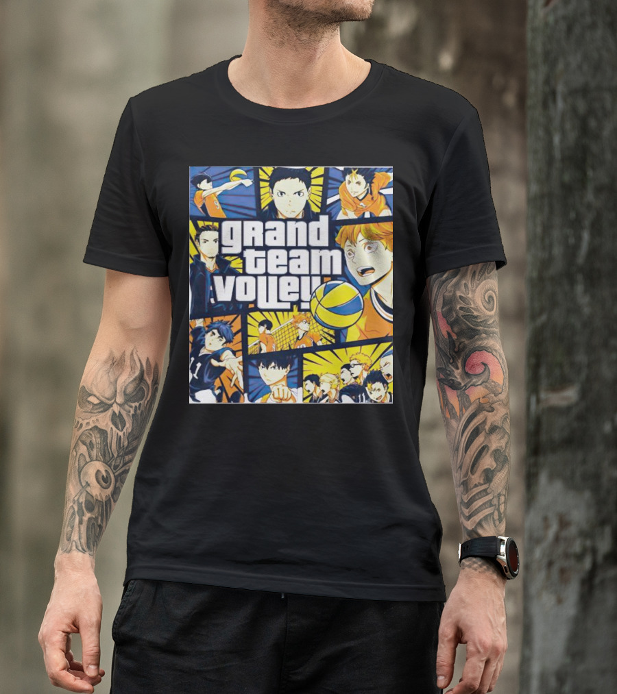 Grand Team Volley Anime Volleyball Characters T-Shirt