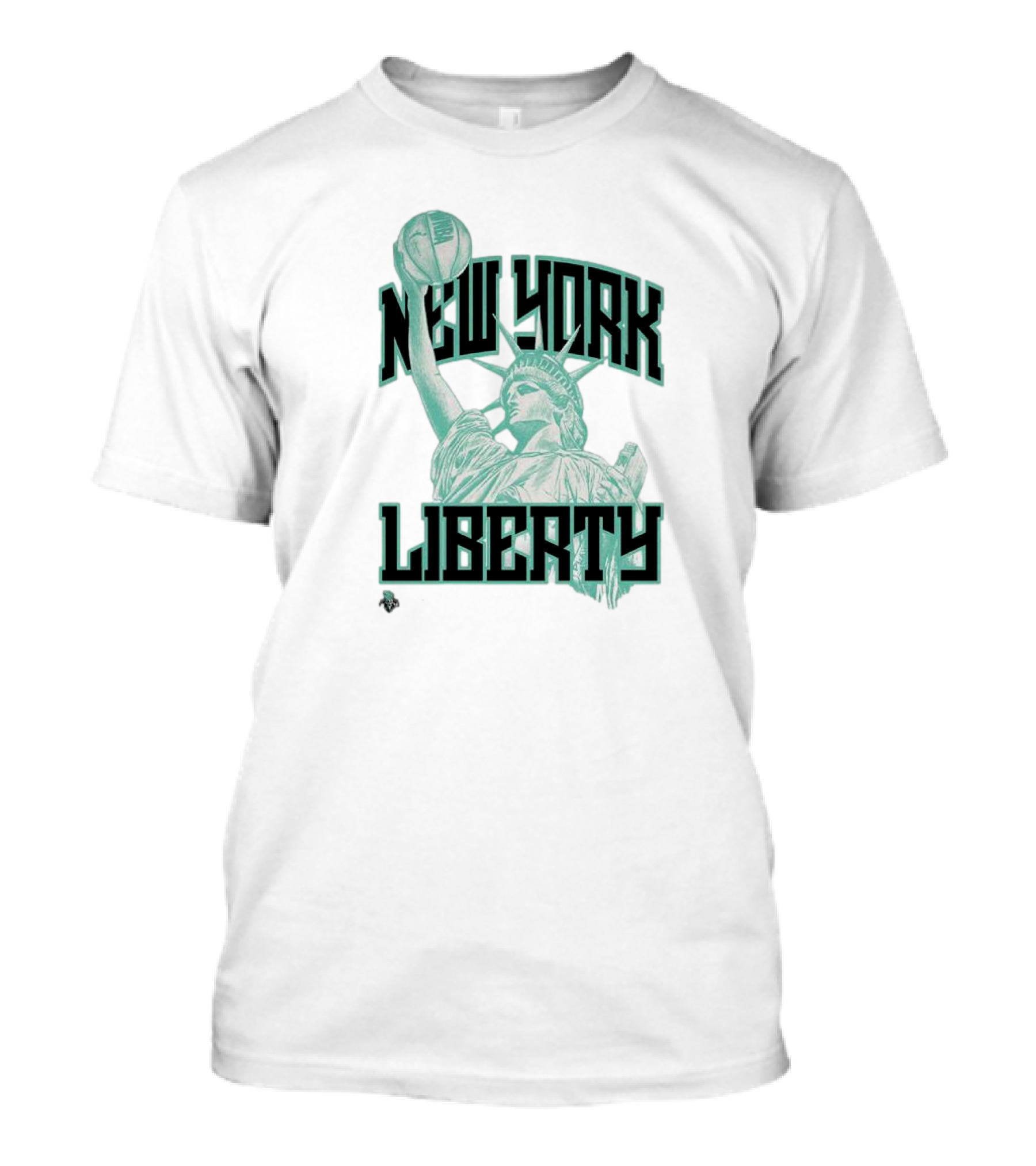 New York Liberty Statue Basketball Playa Society T-Shirt