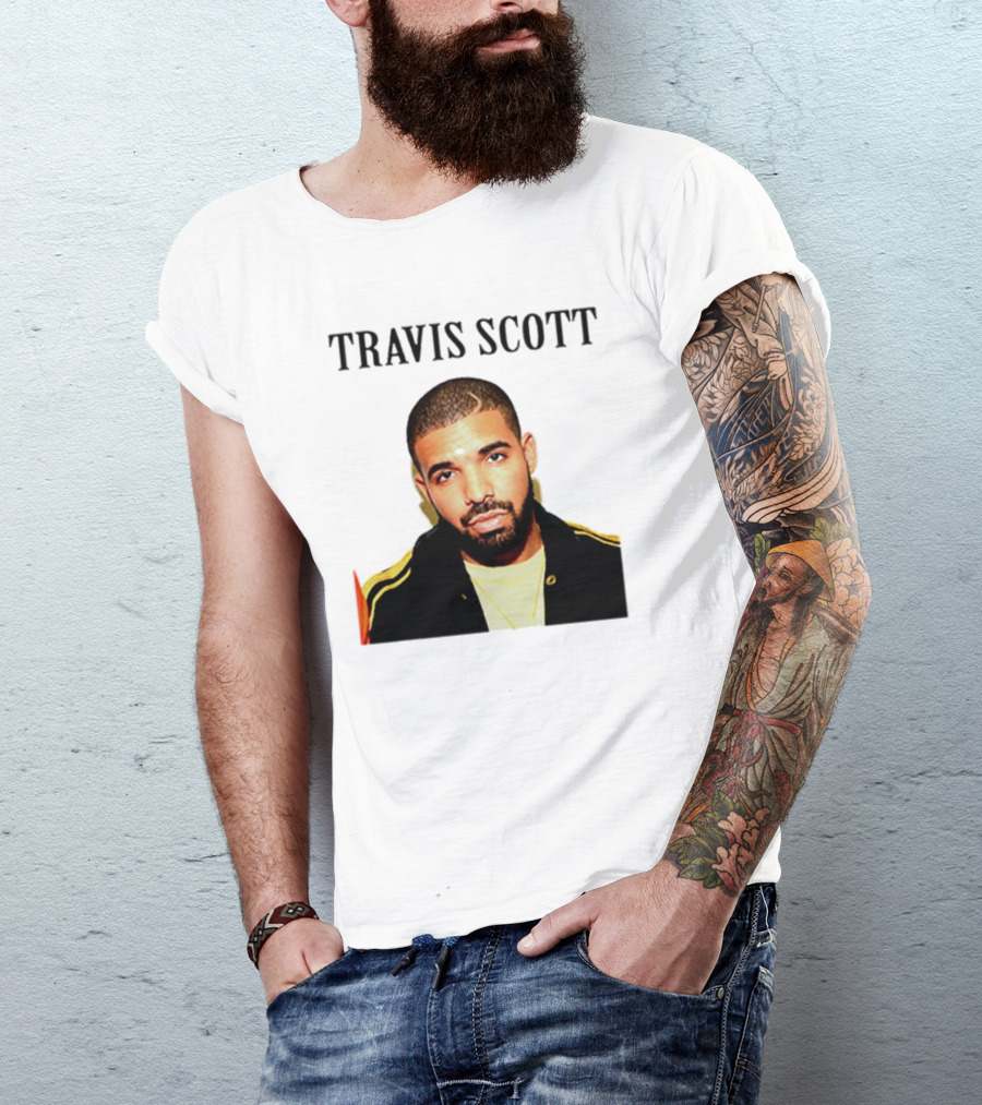 Travis Scott Drake Meme Optical Illusion T-Shirt