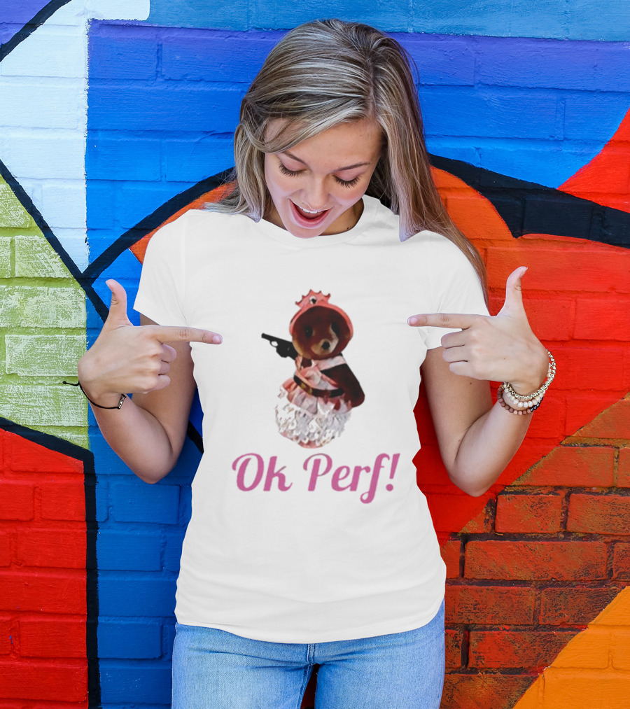 Sylvanian Drama Ok Perf Gun-Wielding Bear In Dress T-Shirt