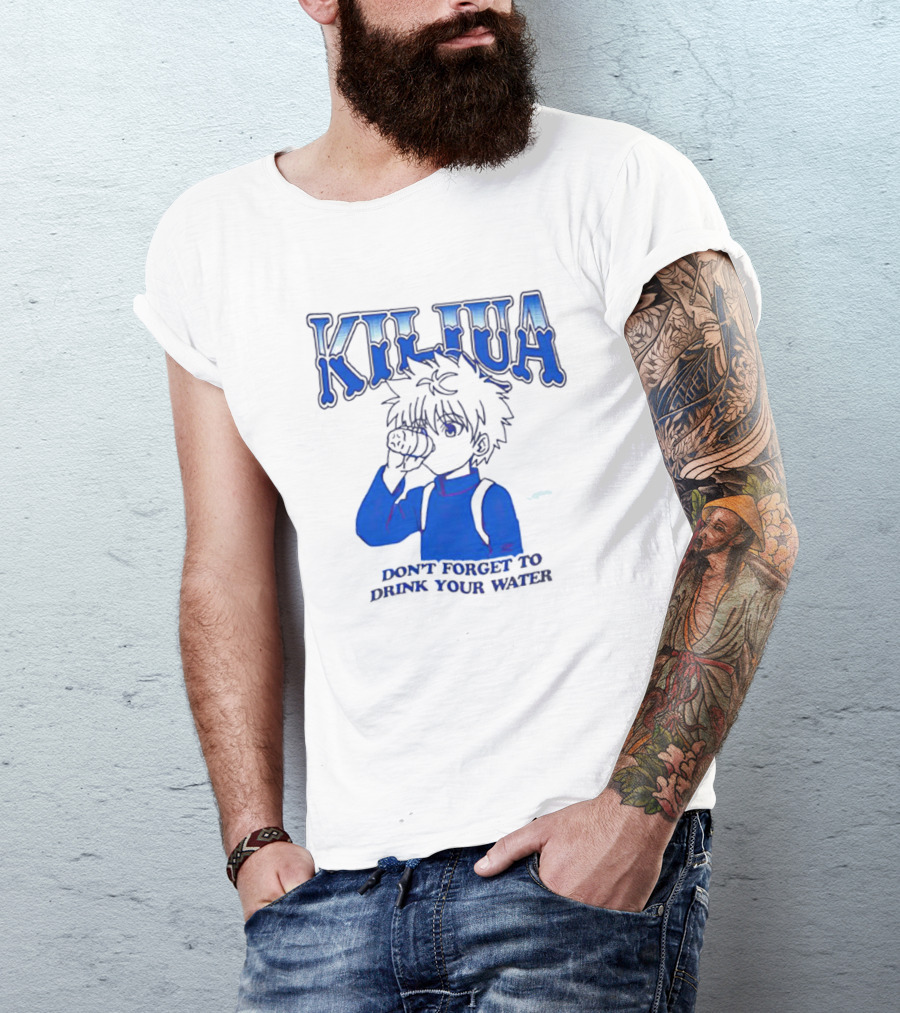 Killua Zoldyck Don't Forget To Drink Your Water T-Shirt
