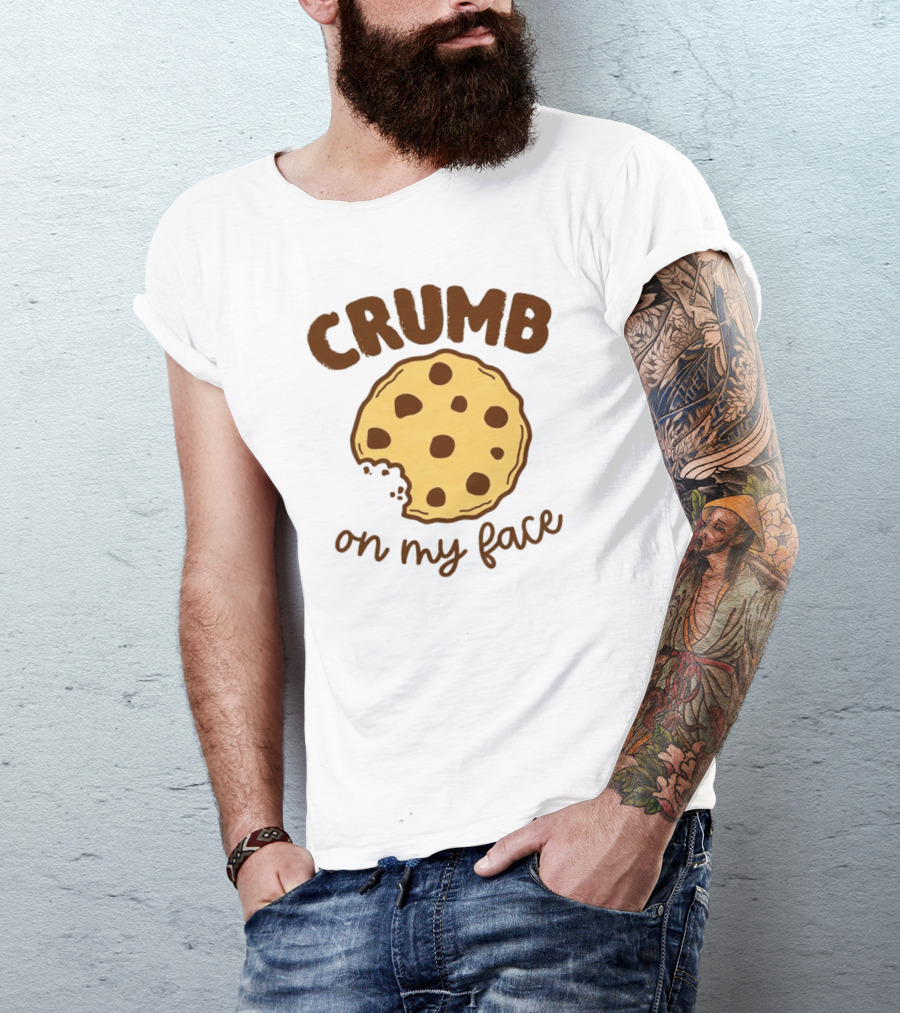 CRUMB Cookie On My Face Chocolate Chip Bite T-Shirt