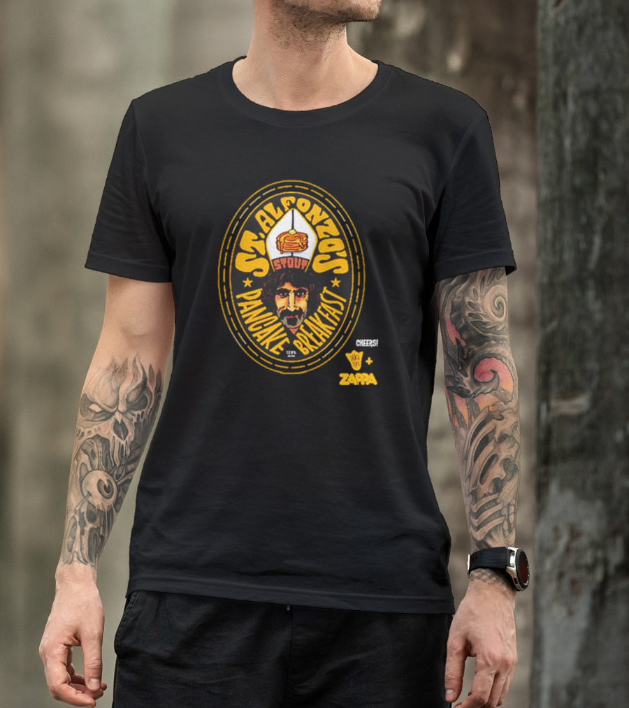 St Alfonzo's Stout Pancake Breakfast Cheers Zappa T-Shirt