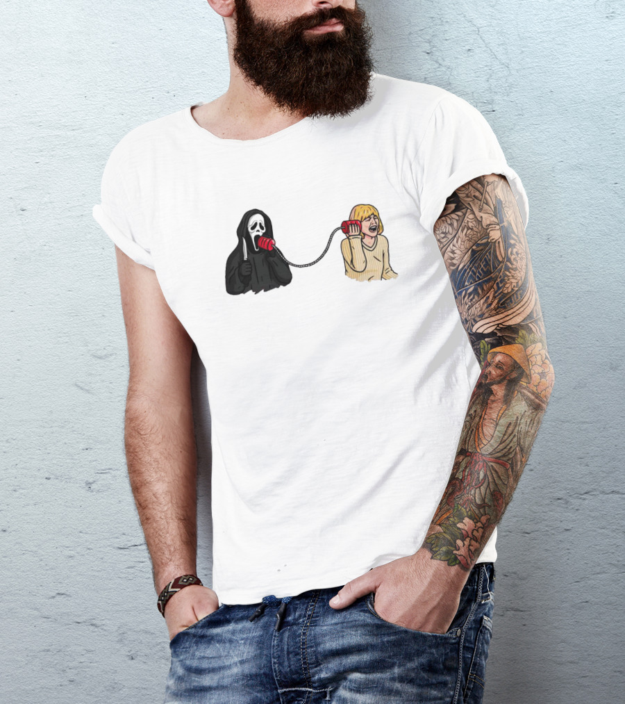 Ghostface Call Me Phone Conversation T-Shirt