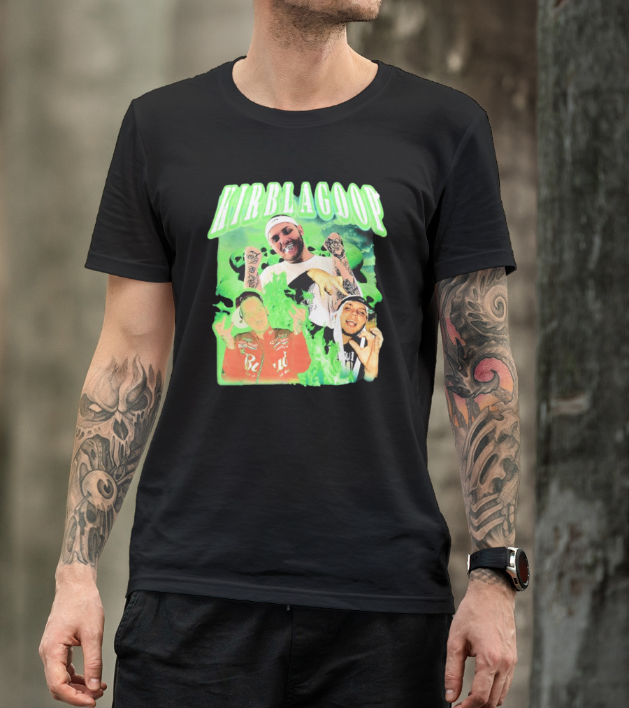 Kirblagoop Vintage Graphic With Tattoos And Racing Jacket T-Shirt