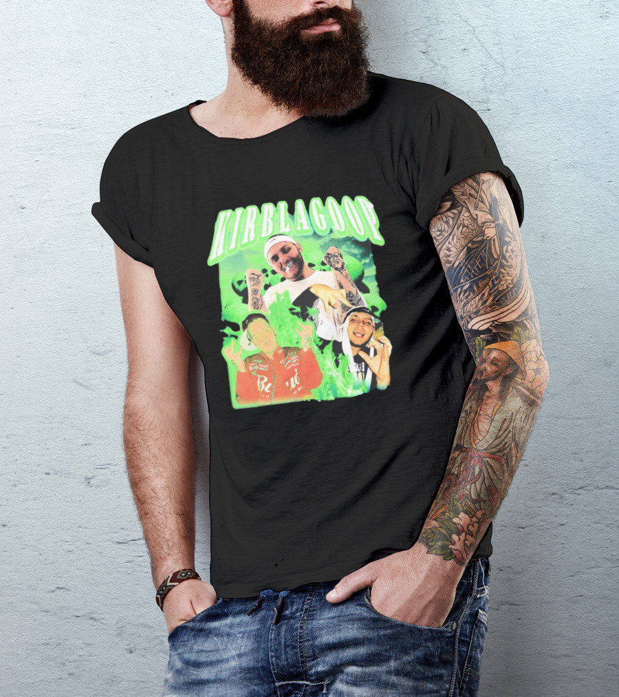 Kirblagoop Vintage Graphic With Tattoos And Racing Jacket T-Shirt