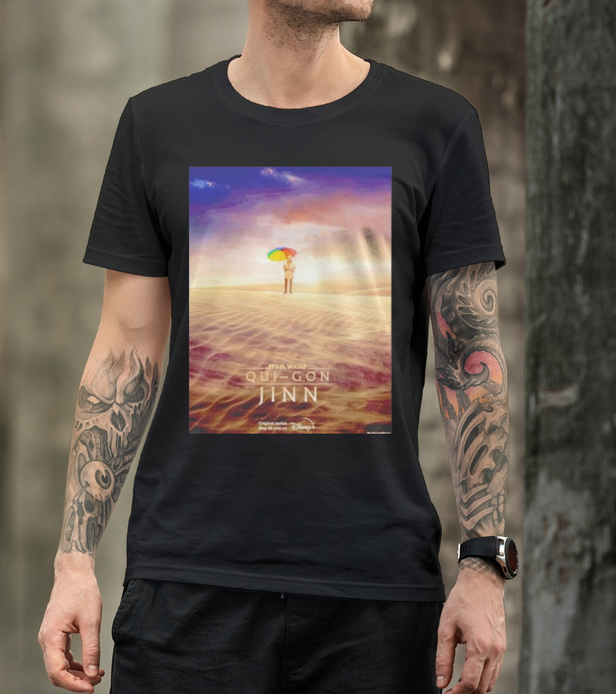Star Wars Qui-Gon Jinn Desert Scene Disney Plus Series T-Shirt