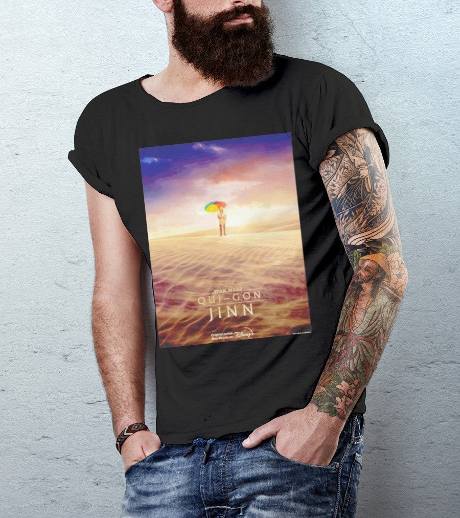 Star Wars Qui-Gon Jinn Desert Scene Disney Plus Series T-Shirt