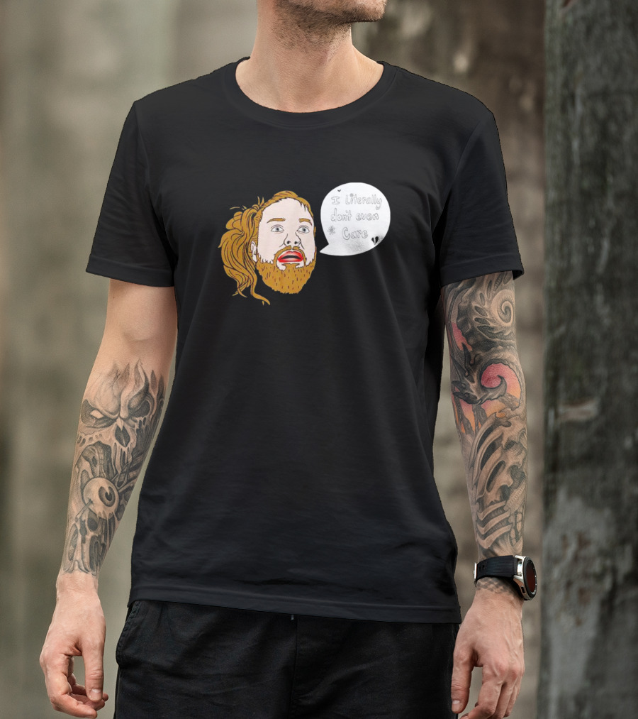 I Literally Don’t Even Care Comic T-Shirt