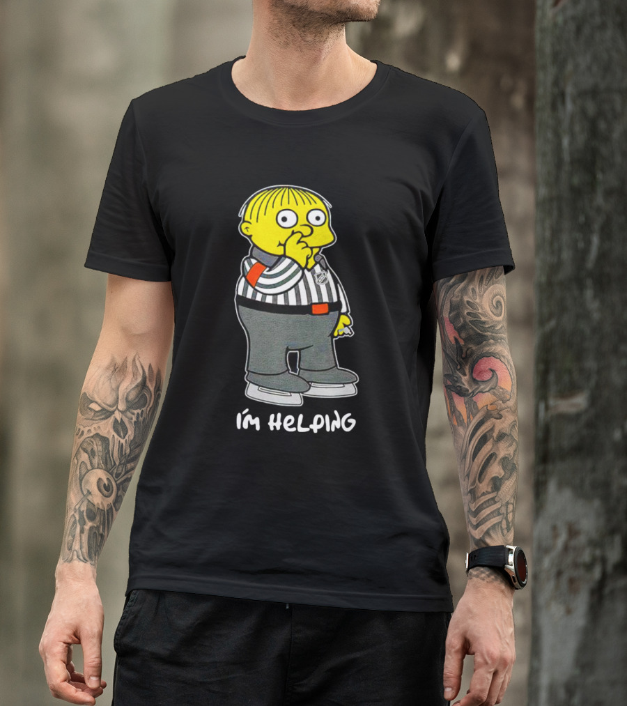 Ralph Wiggum I'm Helping The Simpsons NHL Referee T-Shirt